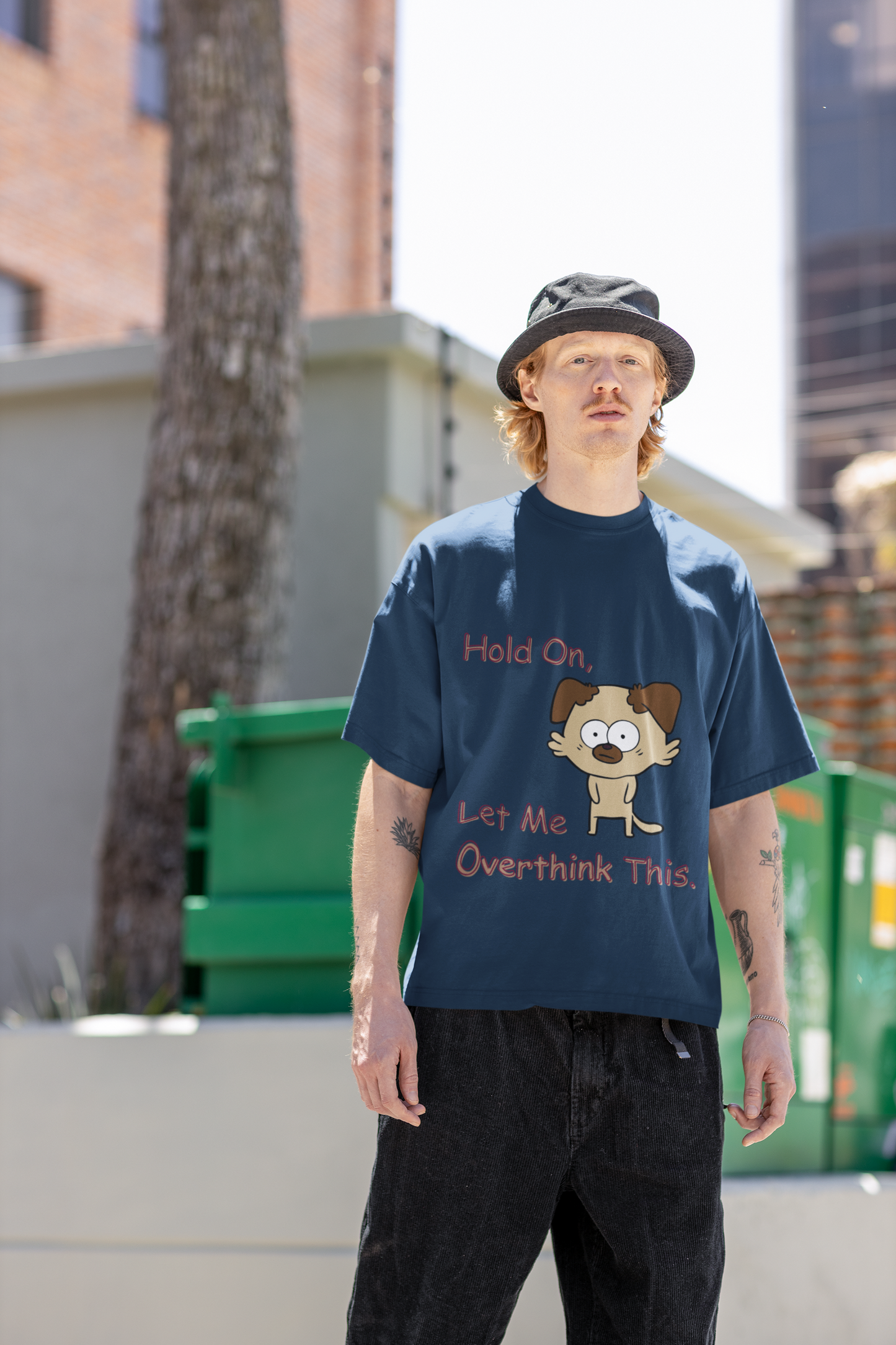 Blue Let me Overthink T-shirt