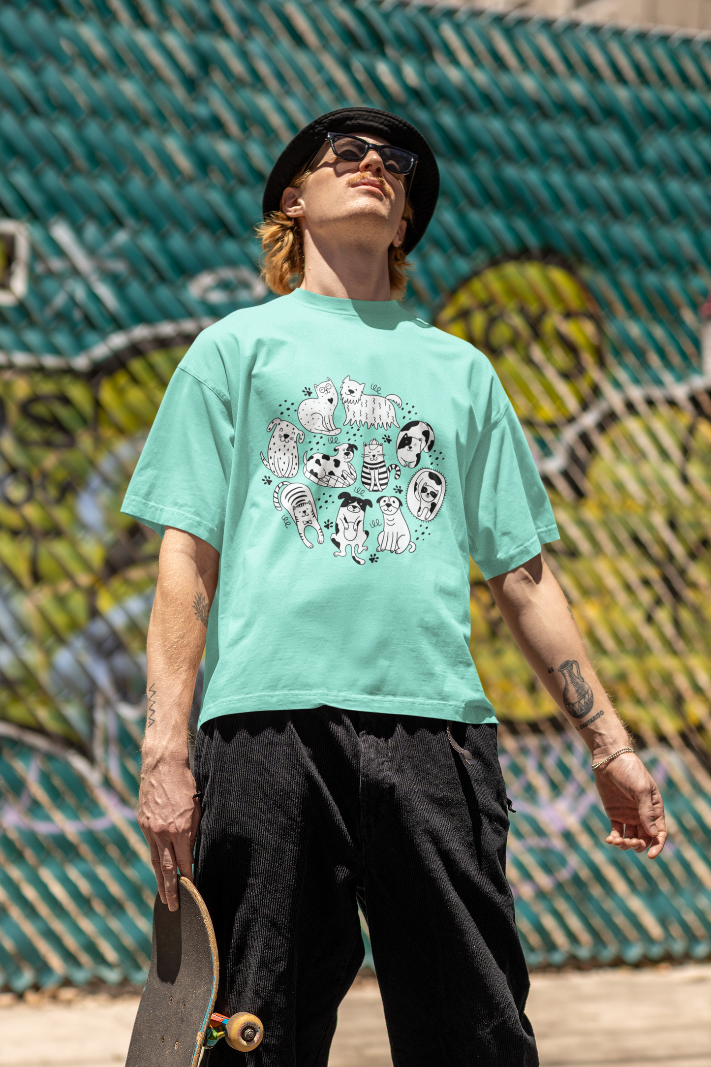 Mint Oversized Pet Friendly T-shirt