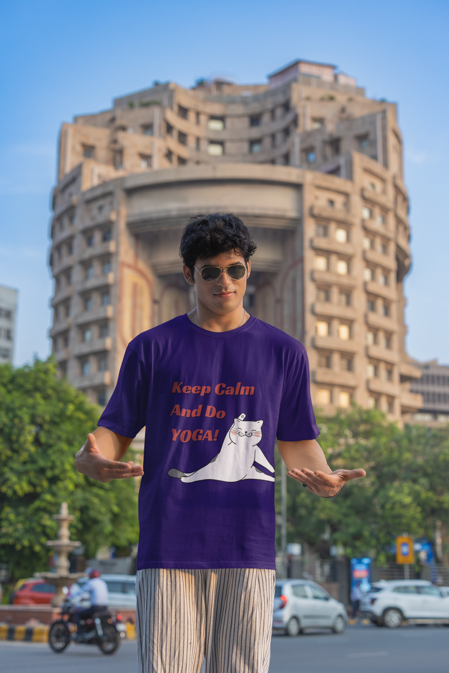 Purple Yoga Oversized Tshirt