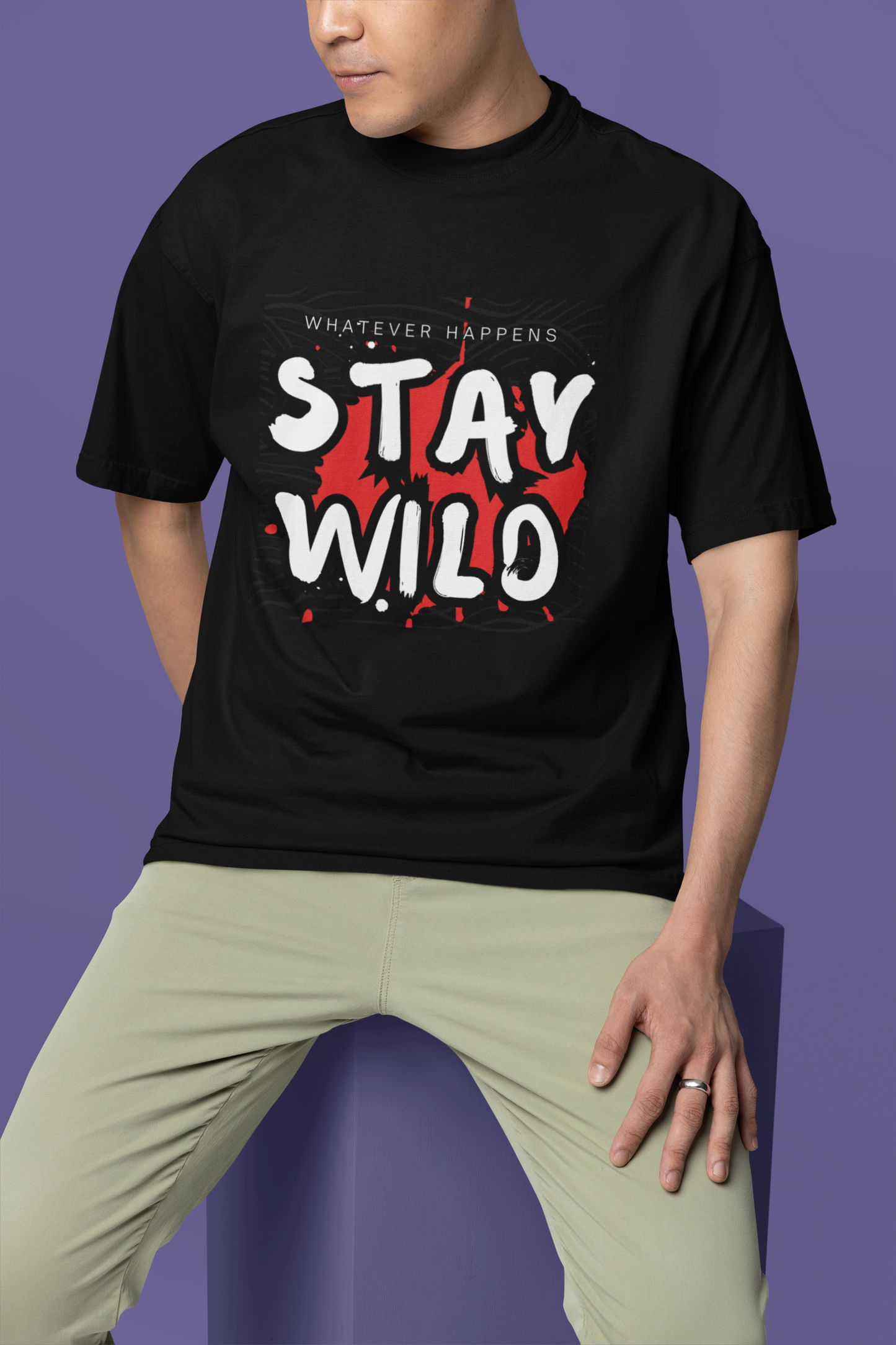Black Stay Wild T-Shirt