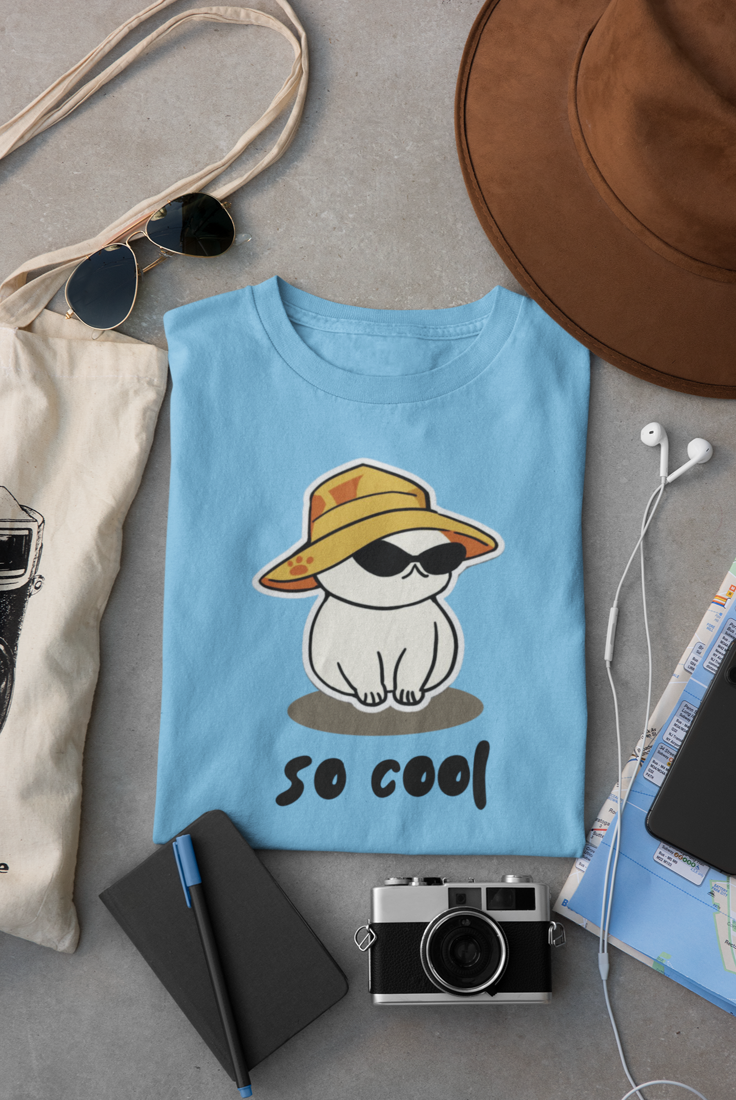 Blue So Cool Unisex Oversized T-Shirt