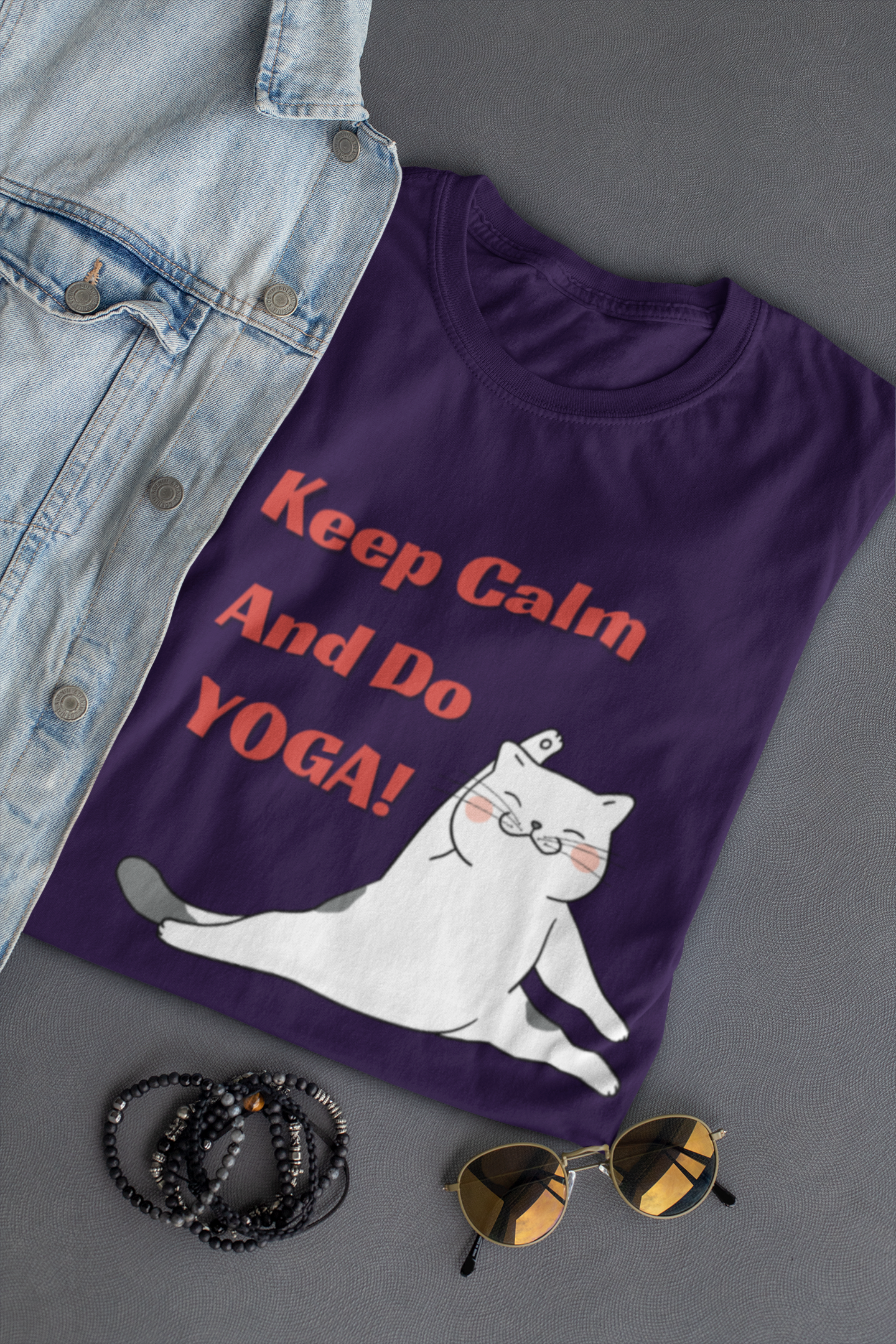 Purple Yoga Oversized Tshirt