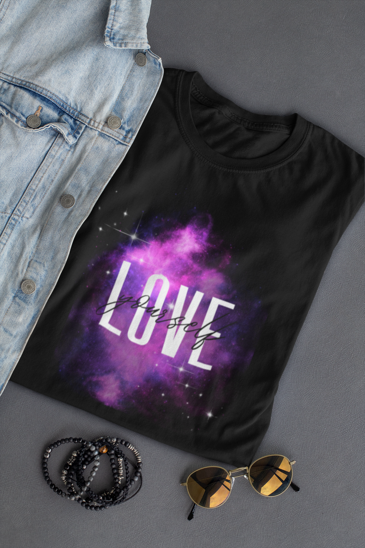 Black Oversized Love Yourself T-Shirt