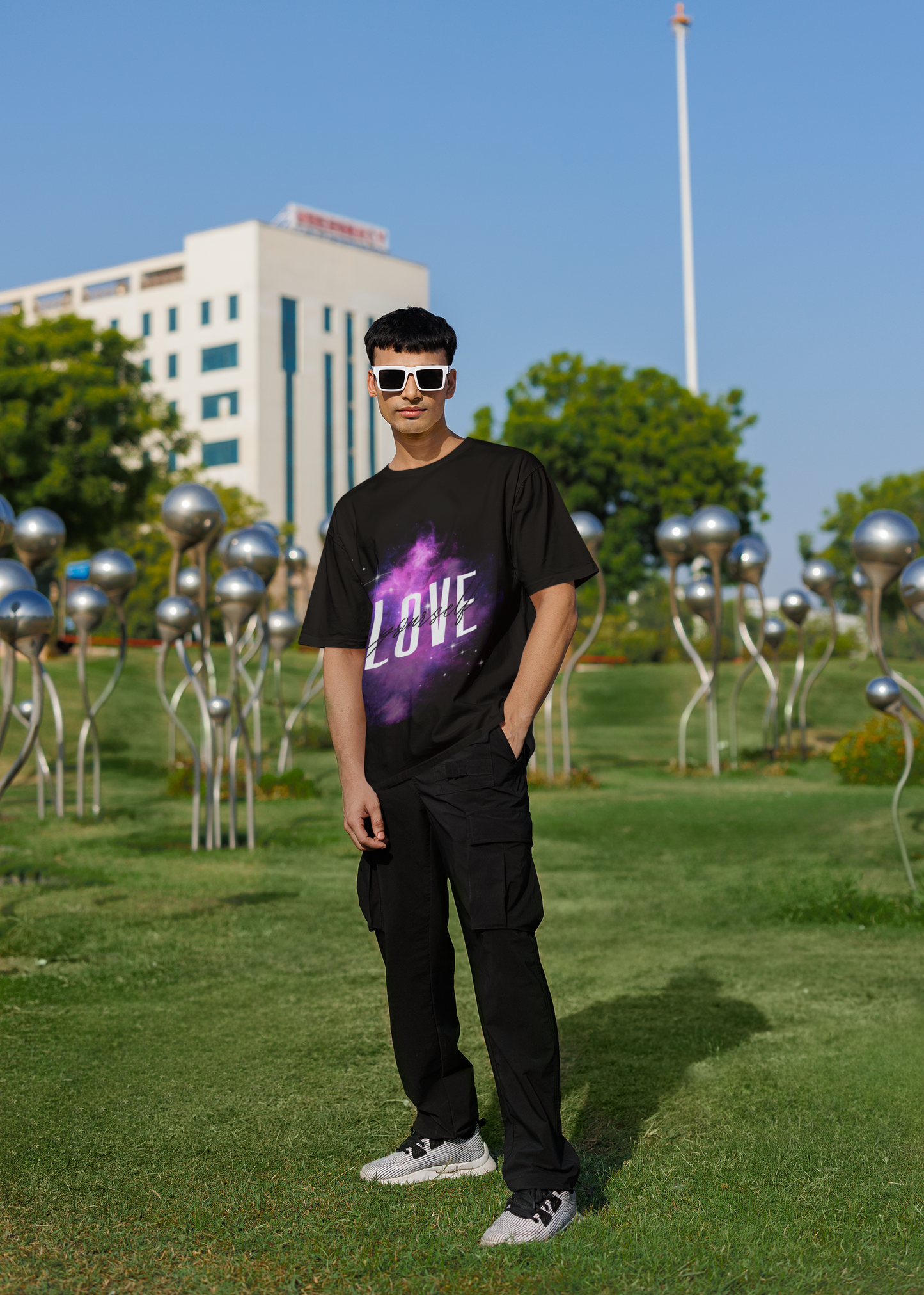 Black Oversized Love Yourself T-Shirt