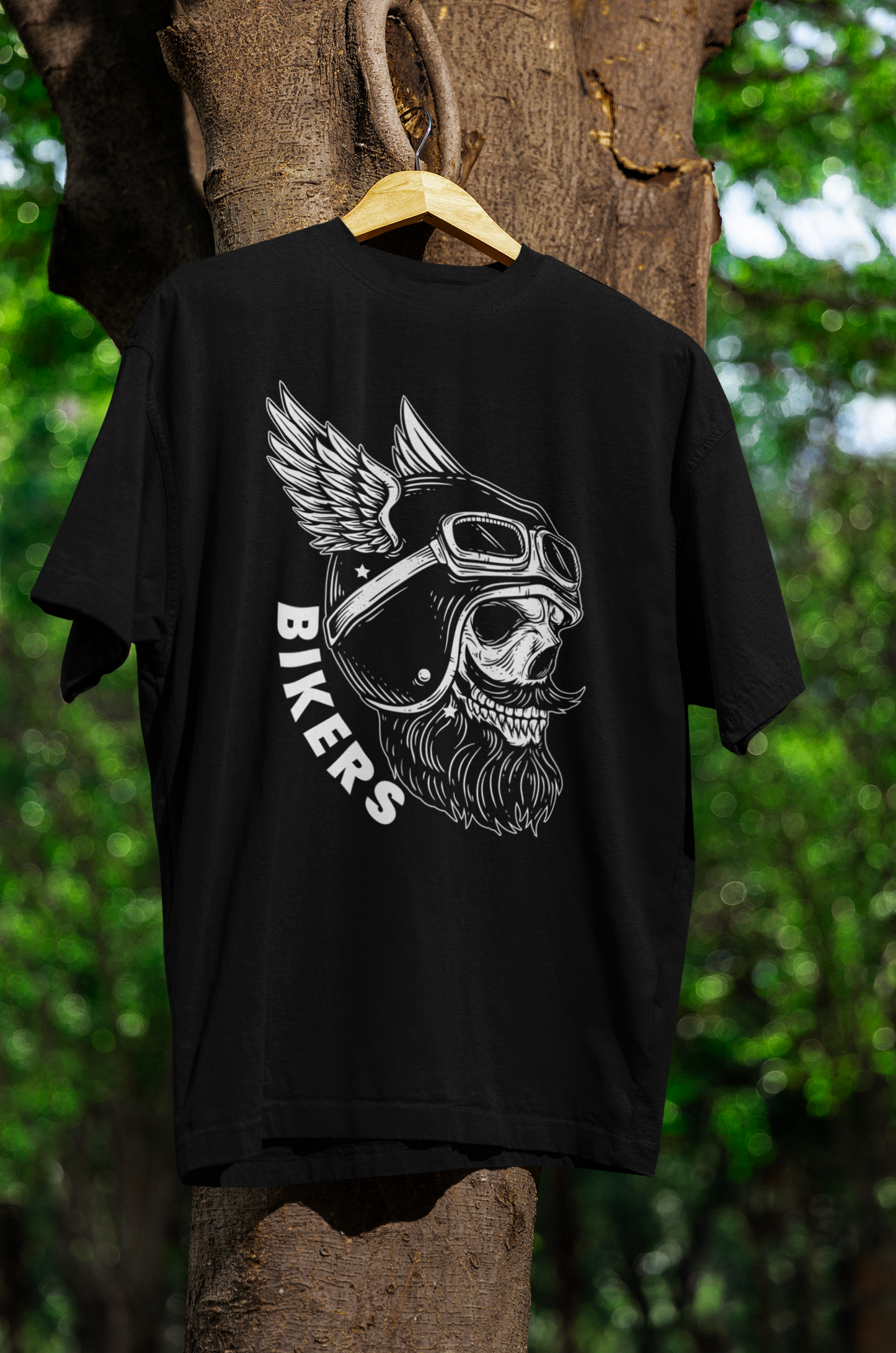 Oversized Black Bikers T-shirt