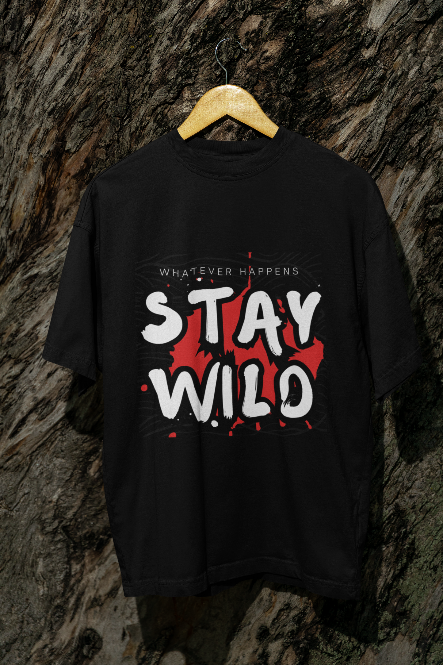 Black Stay Wild T-Shirt