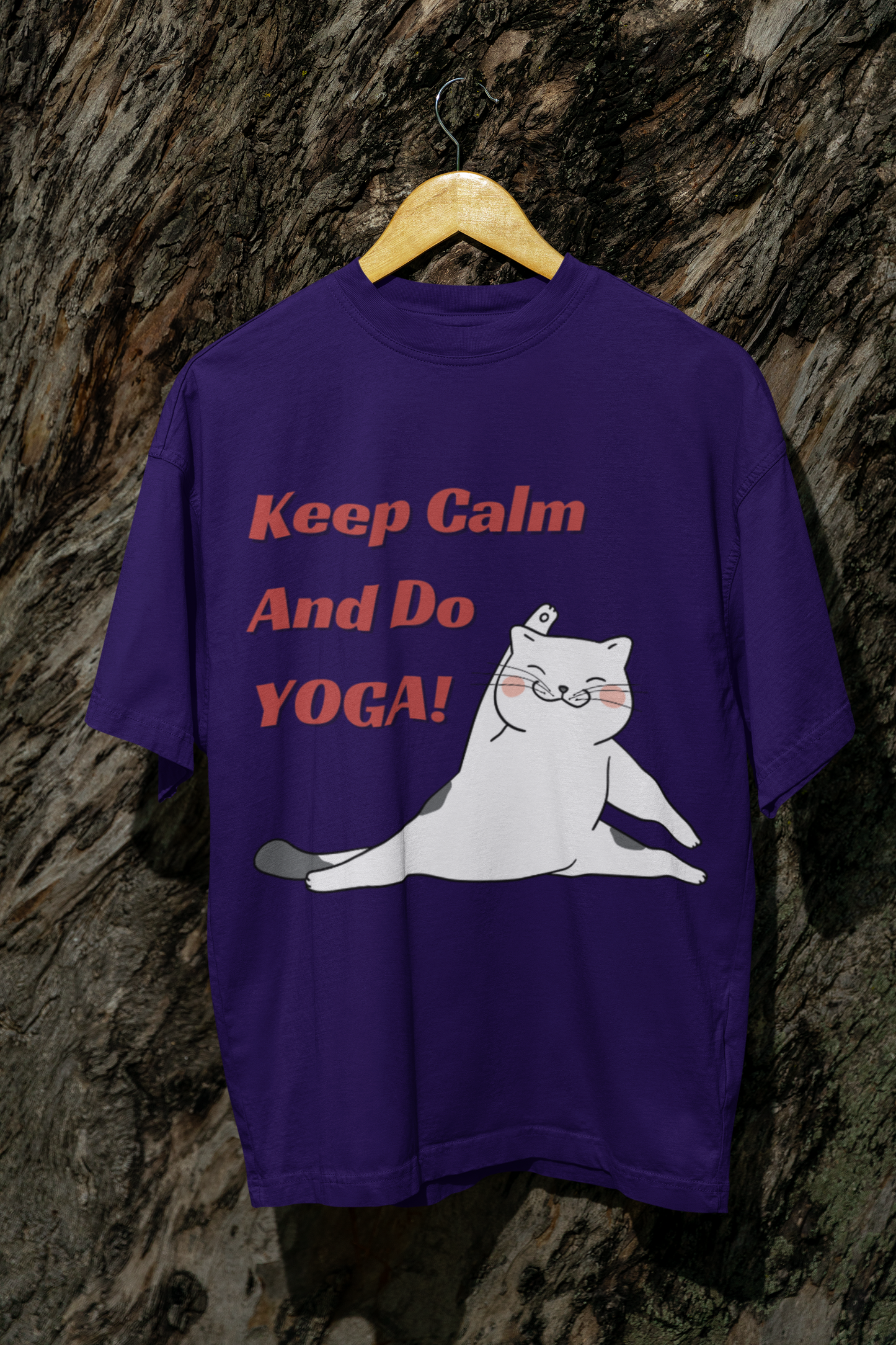 Purple Yoga Oversized Tshirt