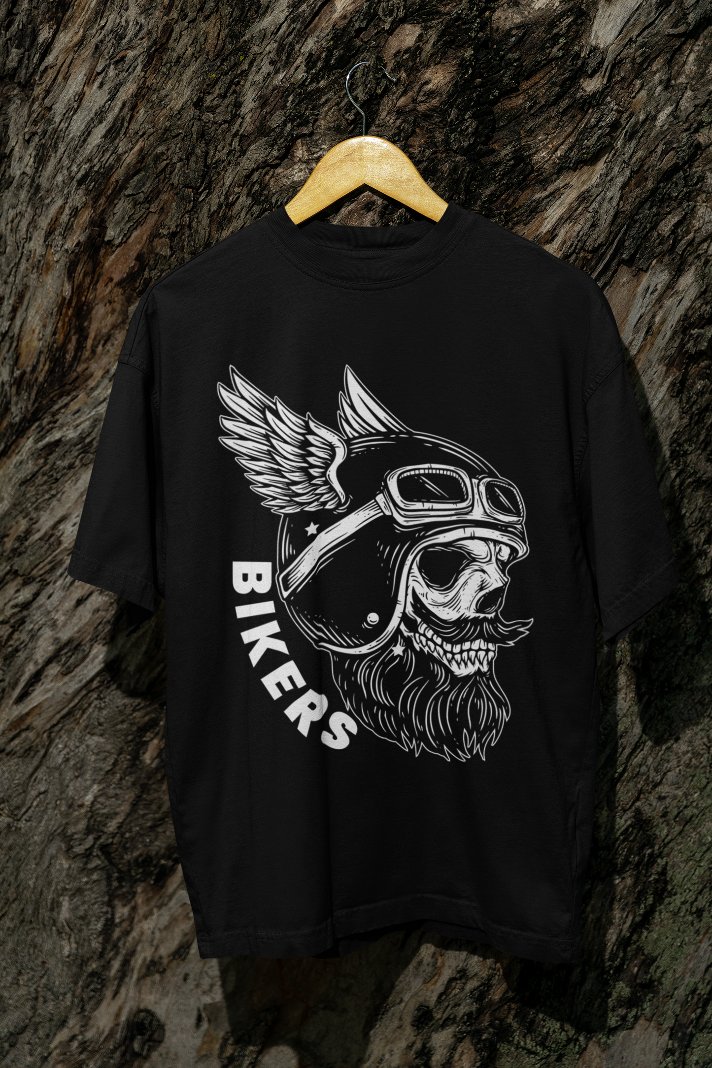 Oversized Black Bikers T-shirt