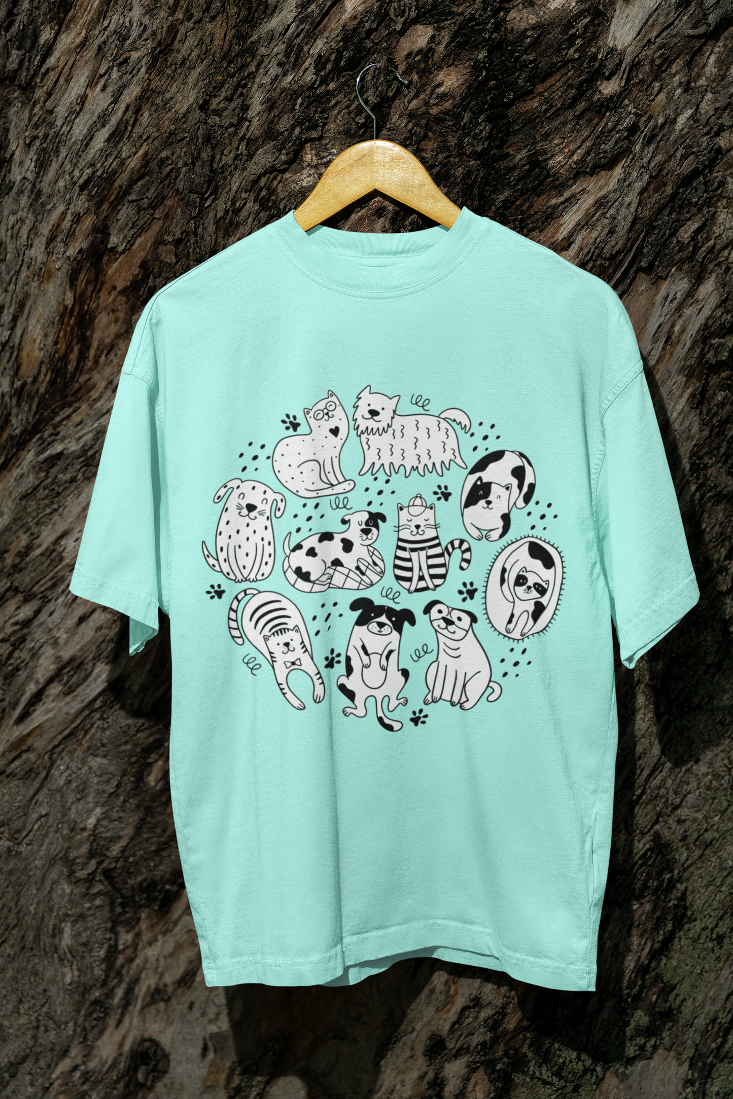 Mint Oversized Pet Friendly T-shirt