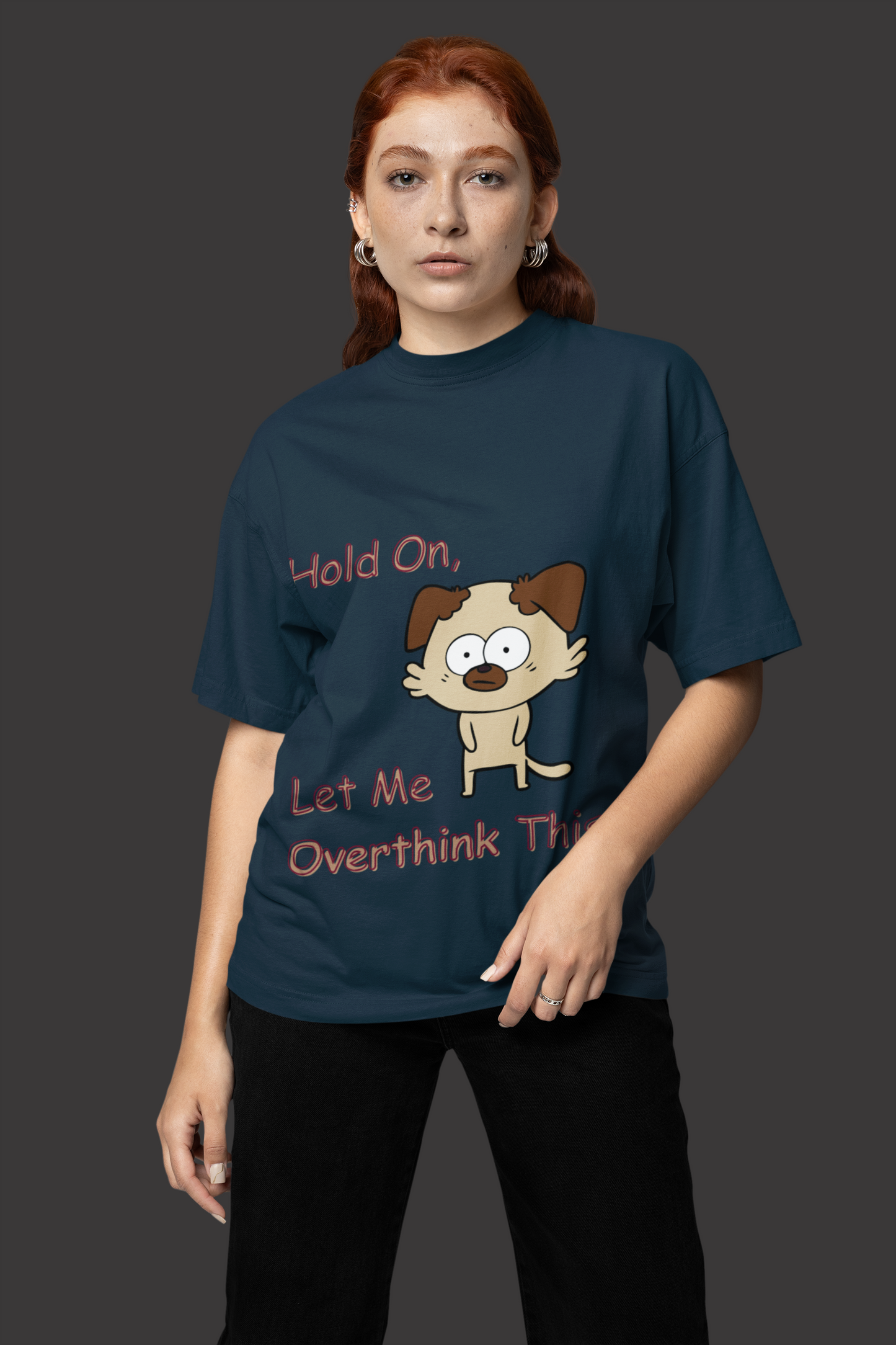 Blue Let me Overthink T-shirt