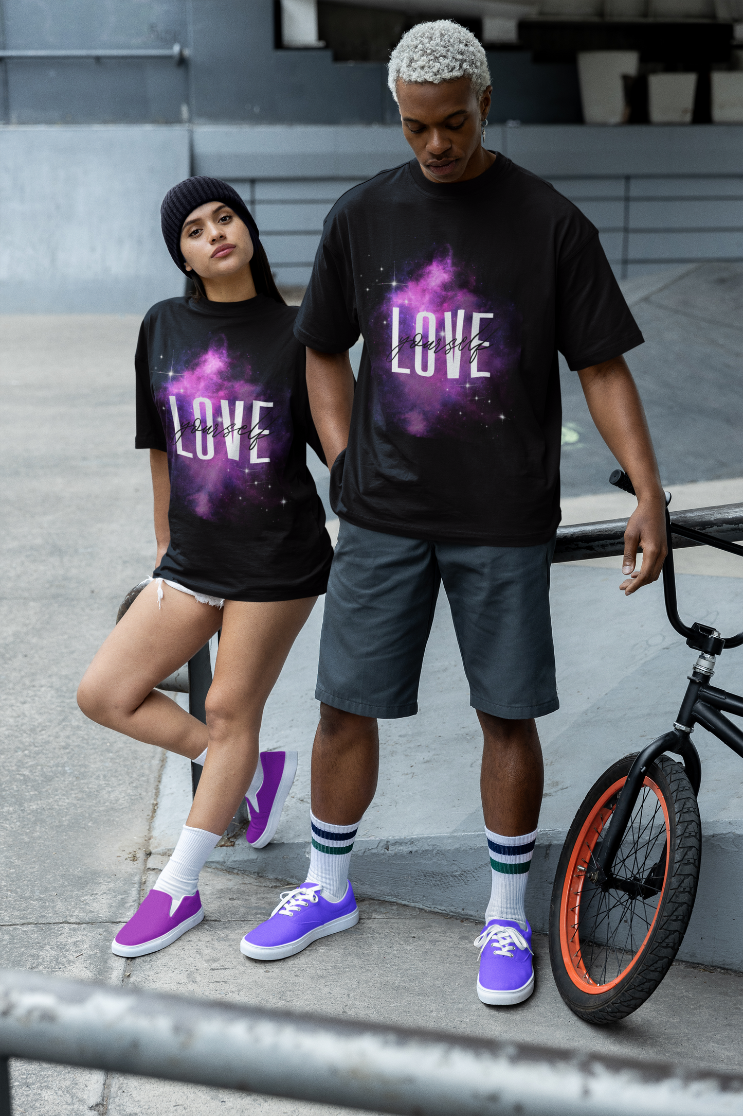 Black Oversized Love Yourself T-Shirt