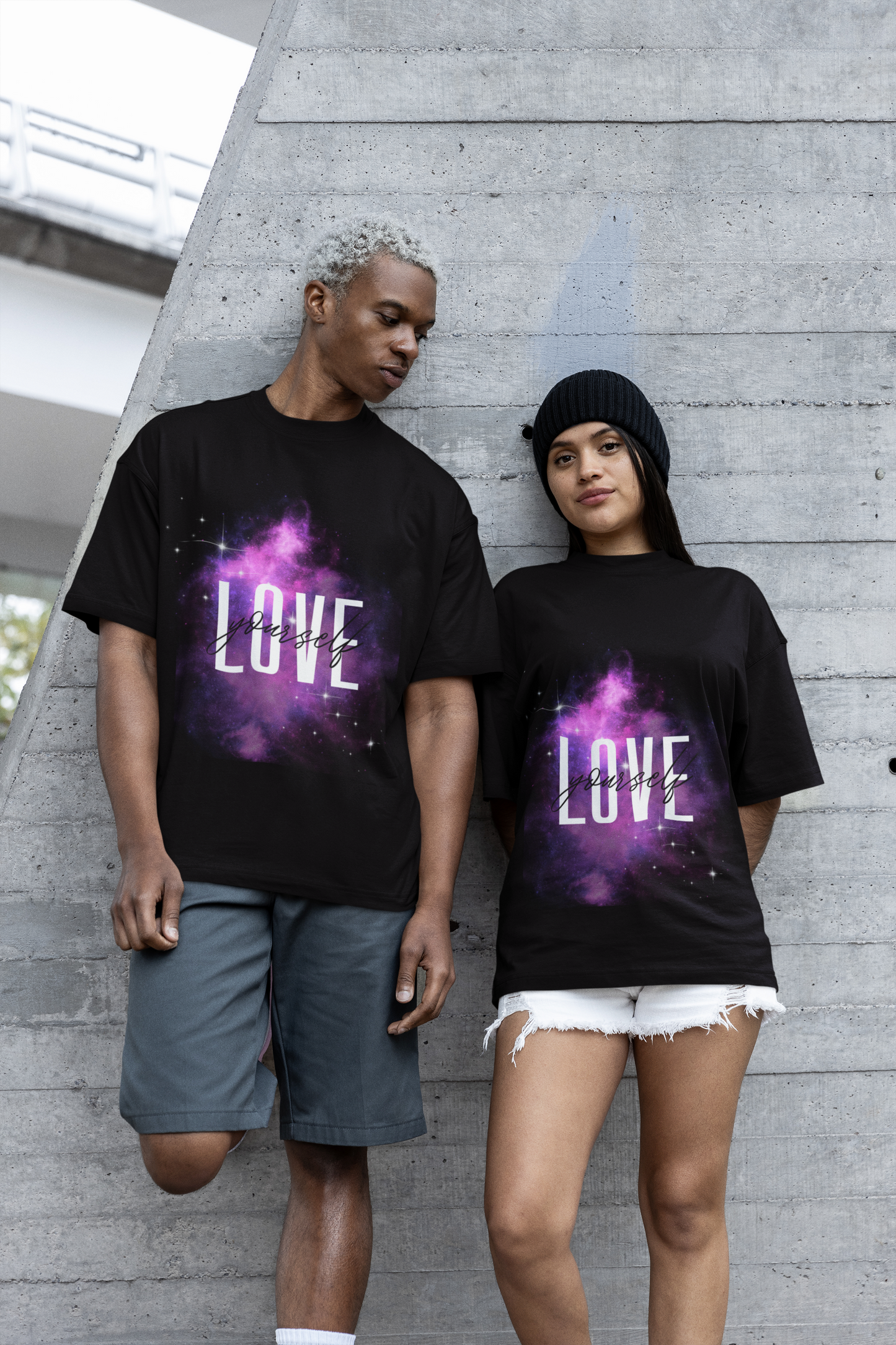 Black Oversized Love Yourself T-Shirt