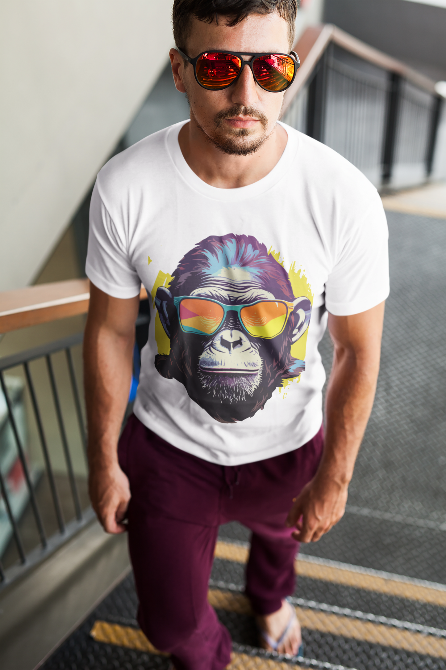 White Cool Chimp T-Shirt