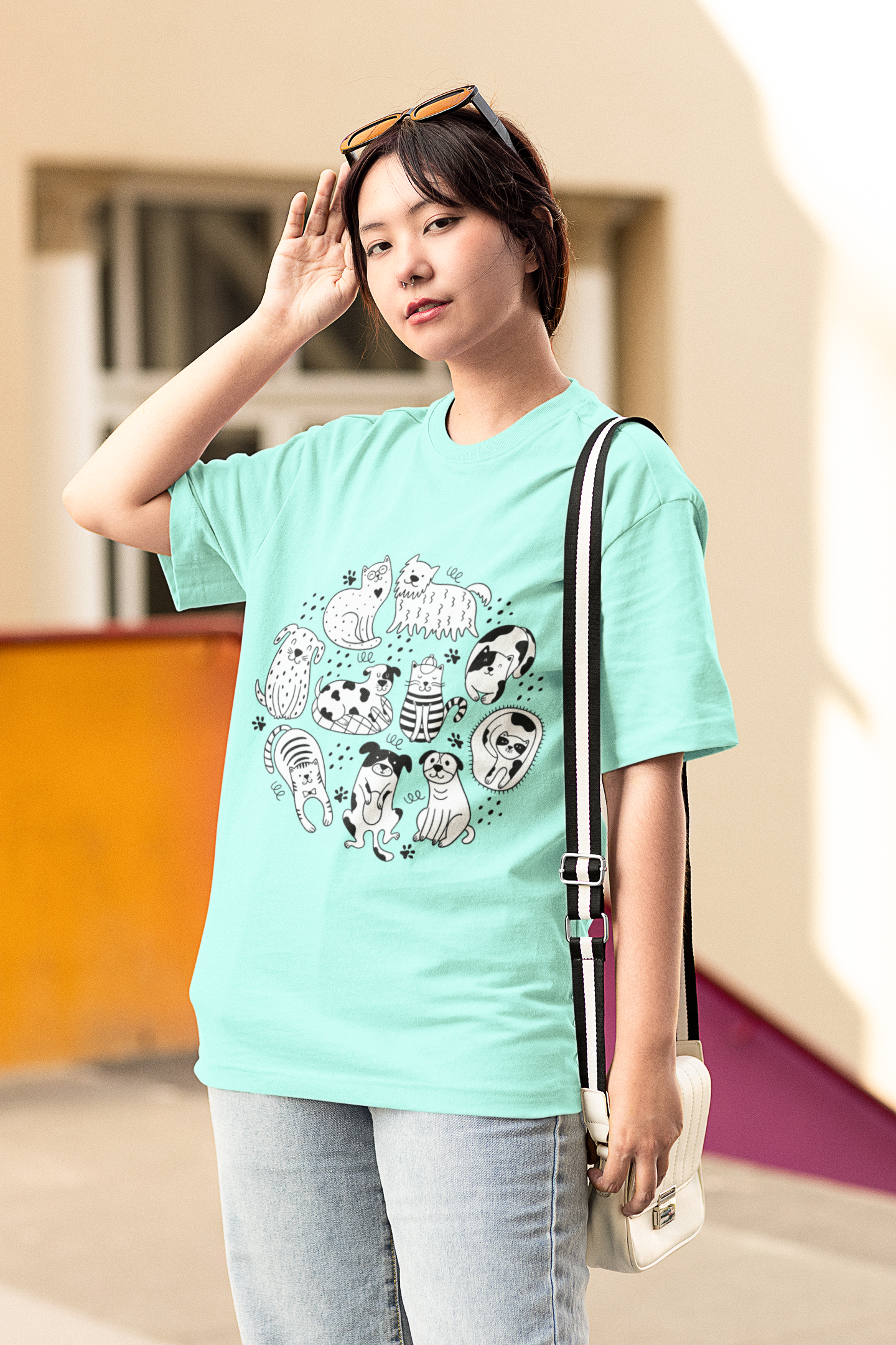 Mint Oversized Pet Friendly T-shirt