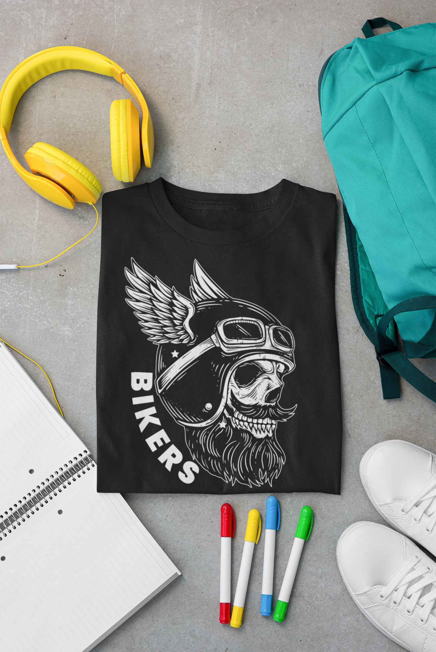 Oversized Black Bikers T-shirt