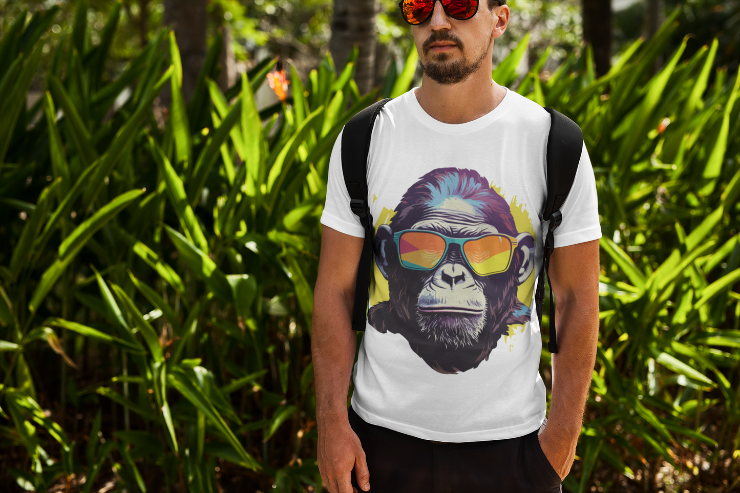 White Cool Chimp T-Shirt