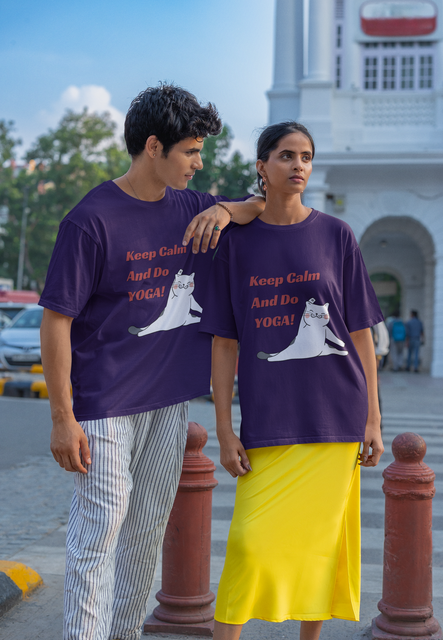 Purple Yoga Oversized Tshirt