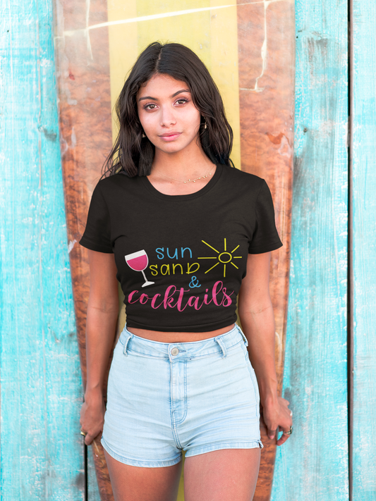 Black Beach Crop Top