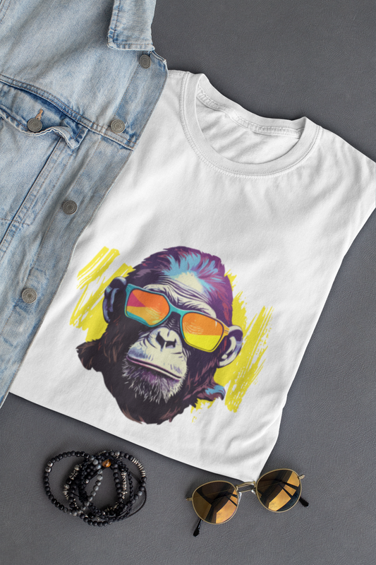 White Cool Chimp T-Shirt