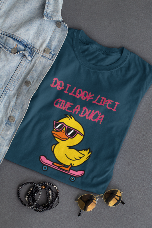 Blue Oversized Duck Tshirt