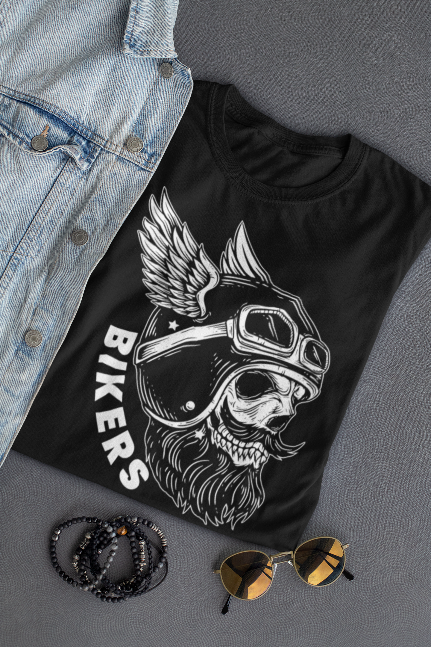 Oversized Black Bikers T-shirt