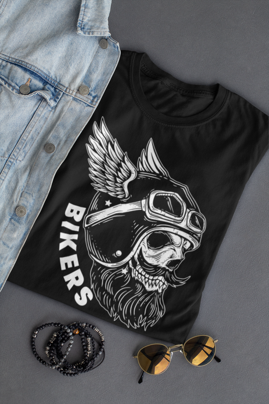 Oversized Black Bikers T-shirt