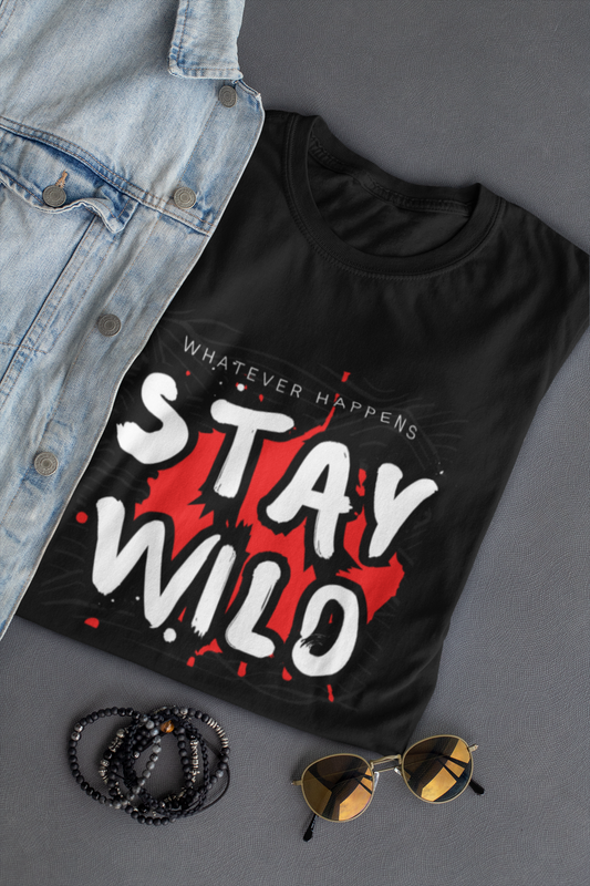 Black Stay Wild T-Shirt