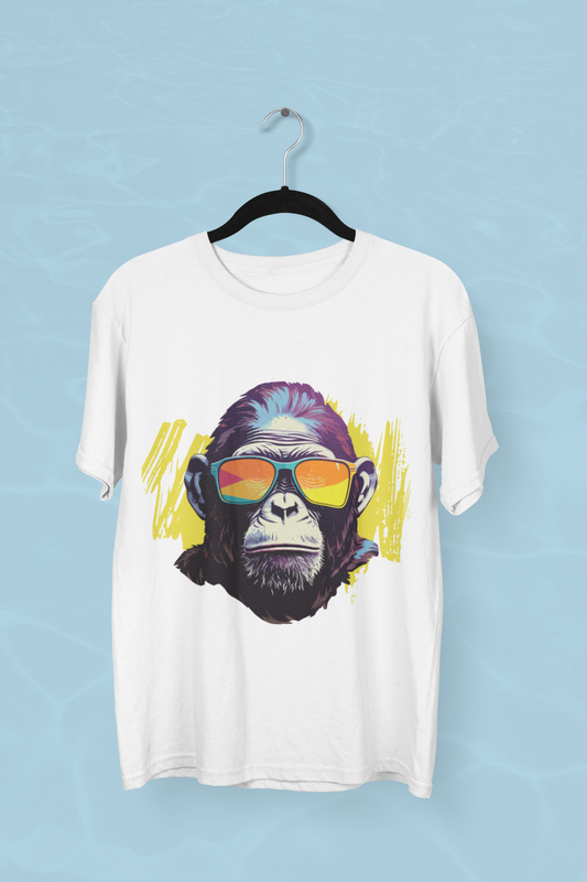 White Cool Chimp T-Shirt