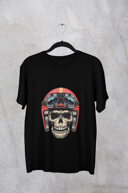 Skull Biker Black T-shirt