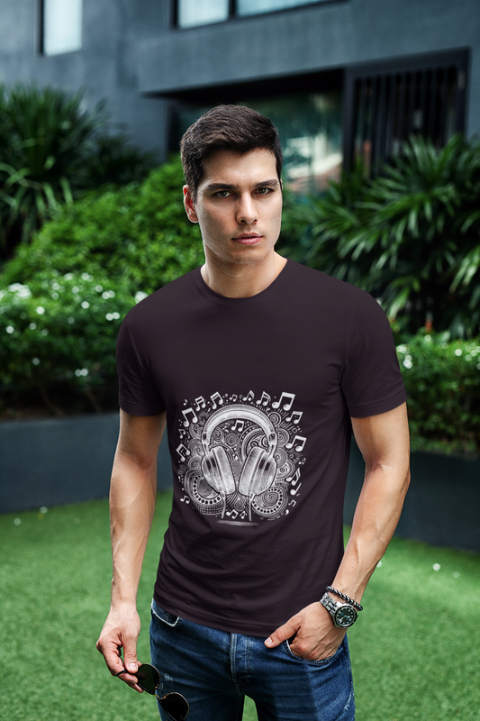 Dark Brown Music T-Shirt