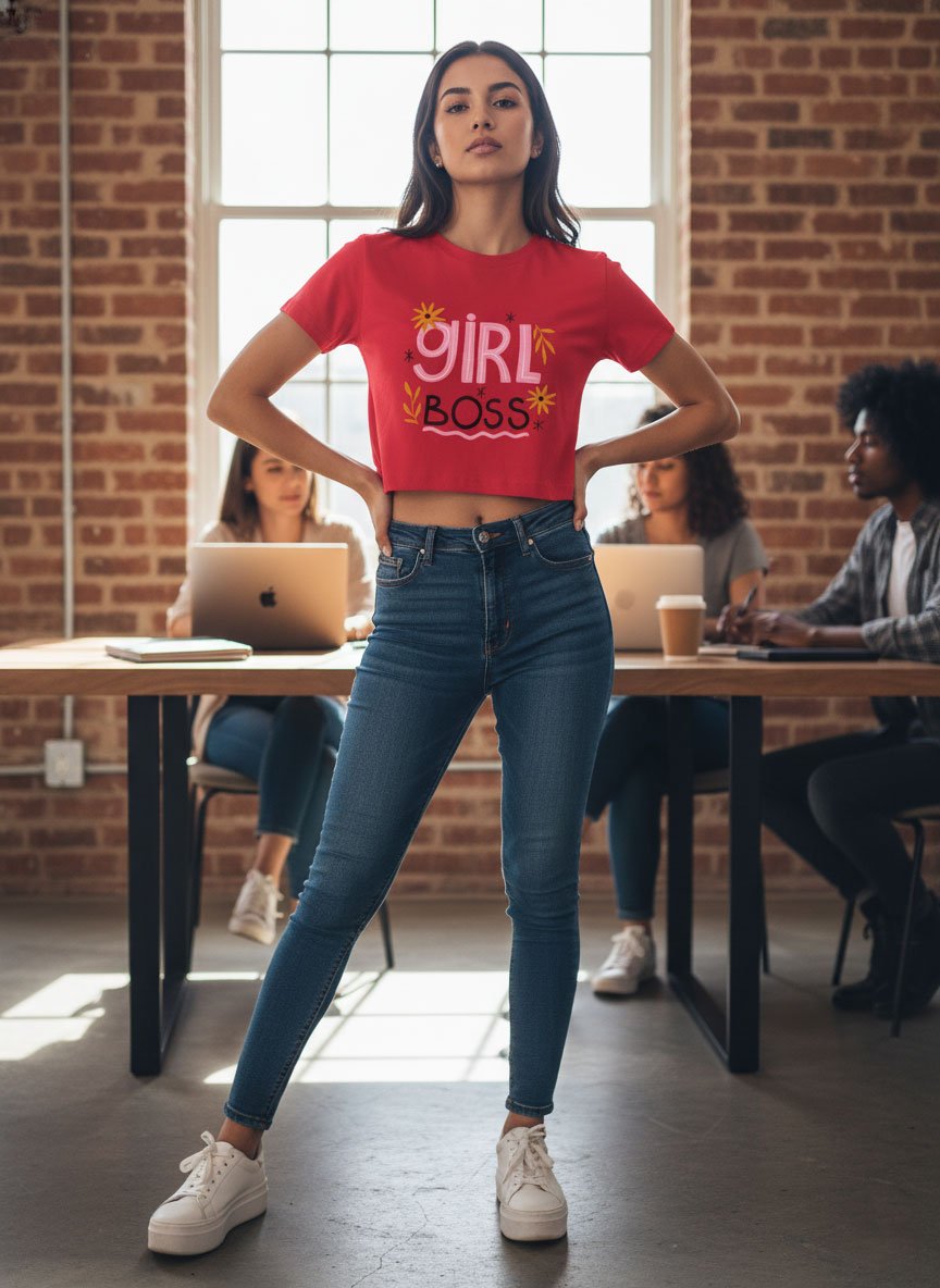 Girl Boss | Vichitra Crop tops - Image 2