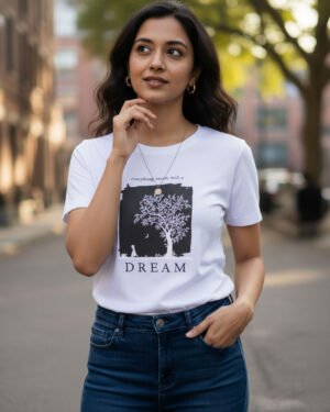 Dream | Women Round Neak Vichitra T-Shirt