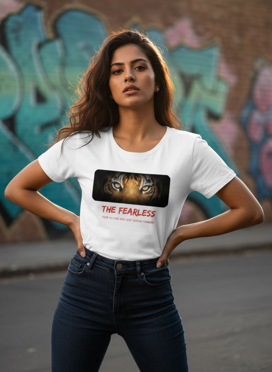 The fearless | Women Round Neak Vichitra T-Shirt
