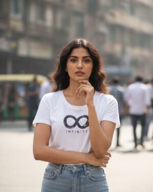 Infinity | Women Round Neak Vichitra T-Shirt