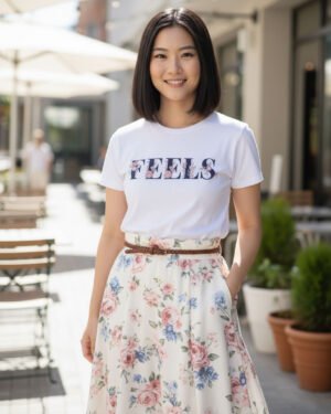 Feels | Women Round Neak Vichitra T-Shirt