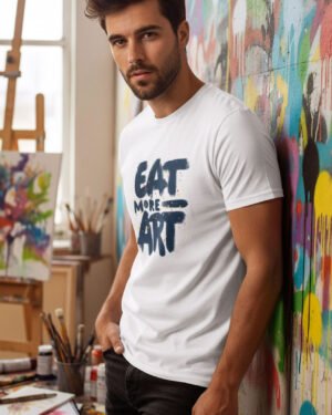 Eat More art | Vichitra | Men Round Neak T-Shirts
