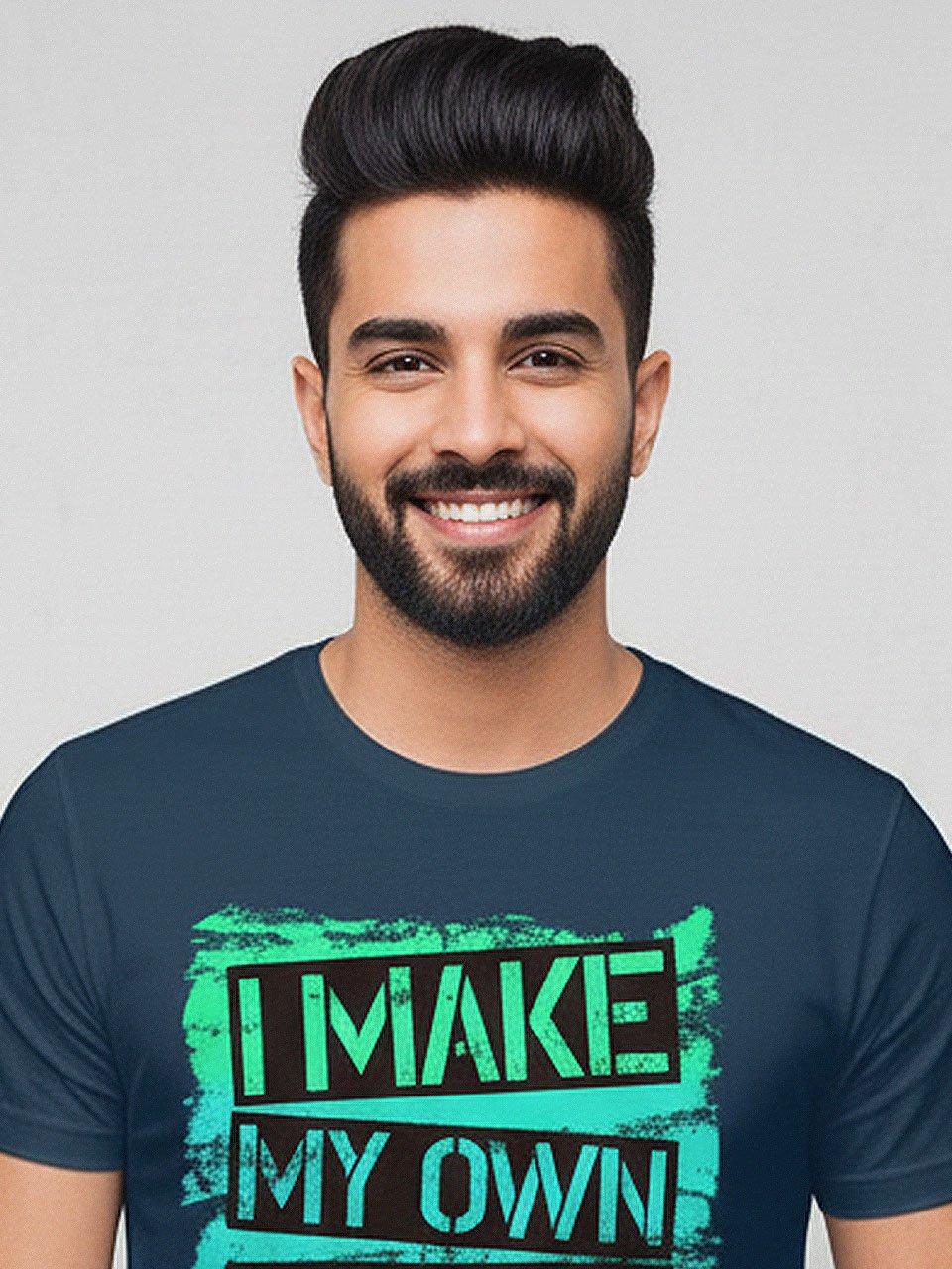 I Make My Own Luck | Vichitraa T-Shirts | Men Round Neak T-Shirts - Image 4