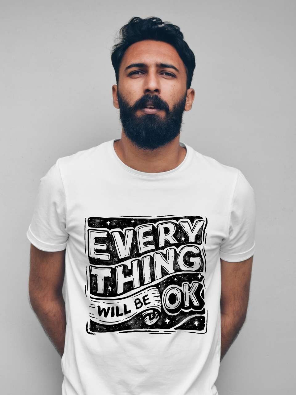 Everything will be OK | Vichitra T-Shirts | Men Round Neak T-Shirts