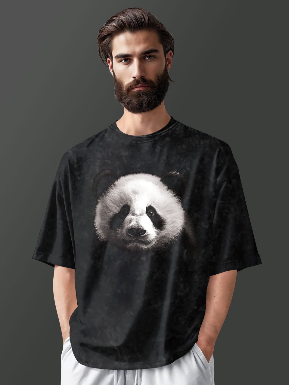 Panda Oversized T-Shirt Zen Streetwear Vichitra