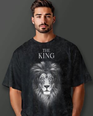 Lion Graphic T-Shirt Bold Streetwear Style Vichitra