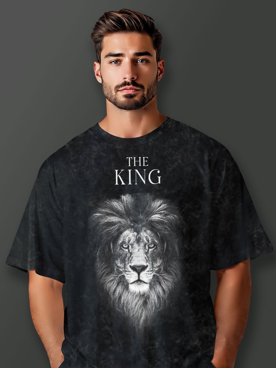 Lion Graphic T-Shirt Bold Streetwear Style Vichitra