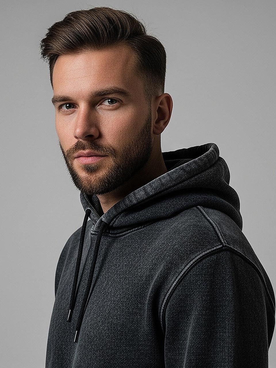 Black | Vintage Acid Wash Hoodie – Classic, Cozy & Timeless Style - Image 2