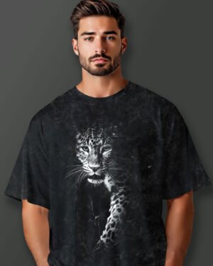 Leopard Graphic T-Shirt Wild Streetwear Style Vichitra