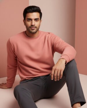 Coral Men's Essential Crewneck Sweatshirt