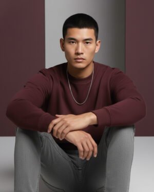Maroon Men's Essential Crewneck Sweatshirt