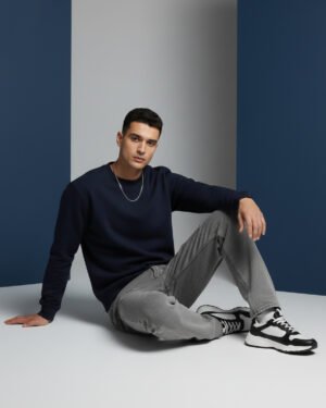 Navy blue Men's Essential Crewneck Sweatshirt